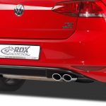 Difusor trasero + añadidos laterales RDX Racedesign R Look para VW Golf MK7