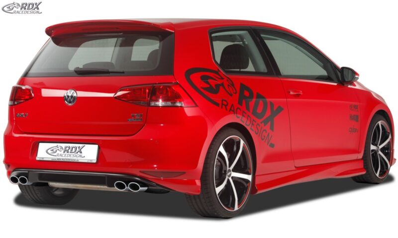 Difusor trasero + añadidos laterales RDX Racedesign R Look para VW Golf MK7