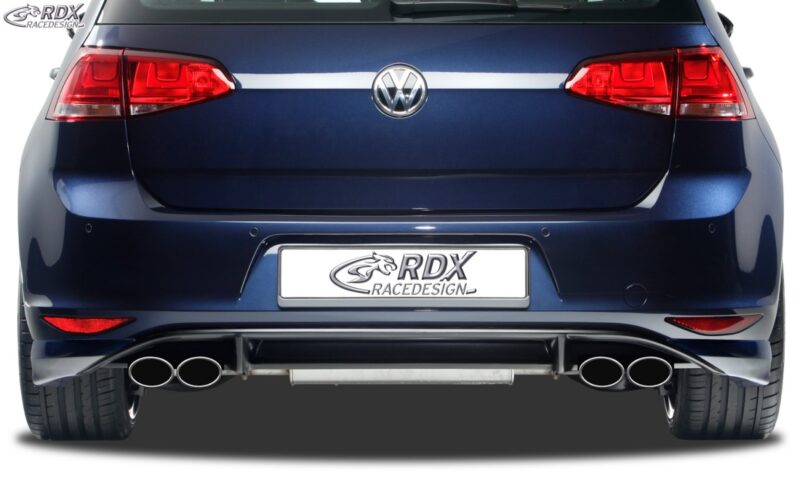 Difusor trasero + añadidos laterales RDX Racedesign R Look para VW Golf MK7