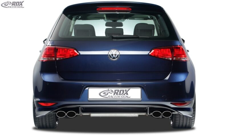 Difusor trasero + añadidos laterales RDX Racedesign R Look para VW Golf MK7