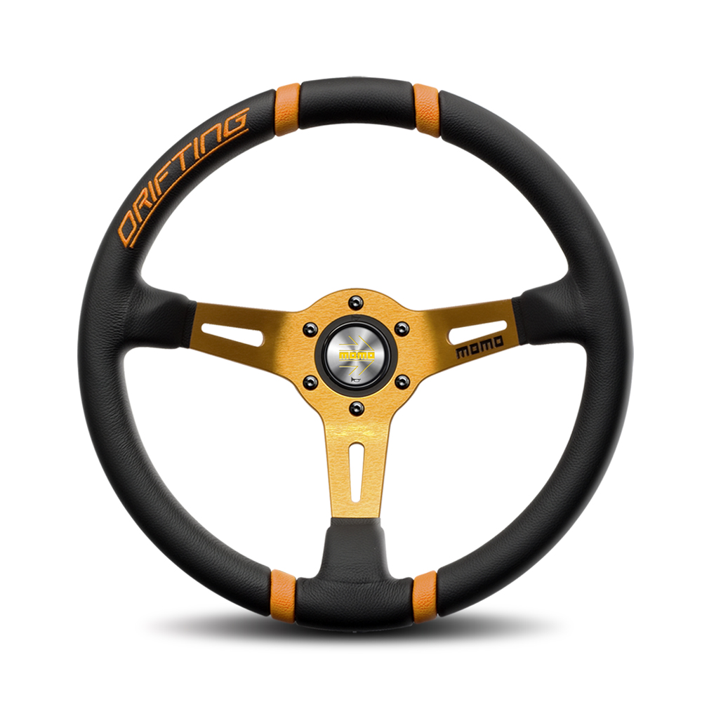 Volante Desplazado Universal D-Forma Volante Modificado Racing 13 pulgadas  320mm Cuero Flat Drift Rally Coche Sport juego Simulado Volante Coche  Deportivo (Color : YELLOW) : : Coche y moto