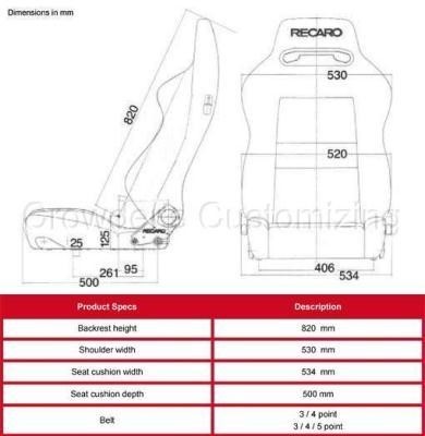 Asiento deportivo RECARO SR5-SPEED (varios colores) 