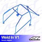 Arco de Seguridad BMW (E46) 3-Series 5-door Touring RWD WELD IN V1