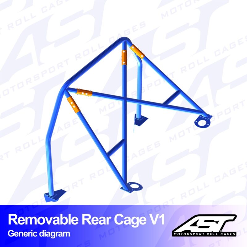 Arco Trasero PEUGEOT 208 (1gen) 3-doors Hatchback REMOVABLE REAR CAGE V1