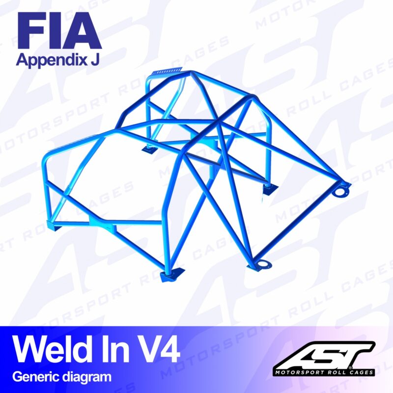 Arco de Seguridad PEUGEOT 208 (1gen) 3-doors Hatchback WELD IN V4