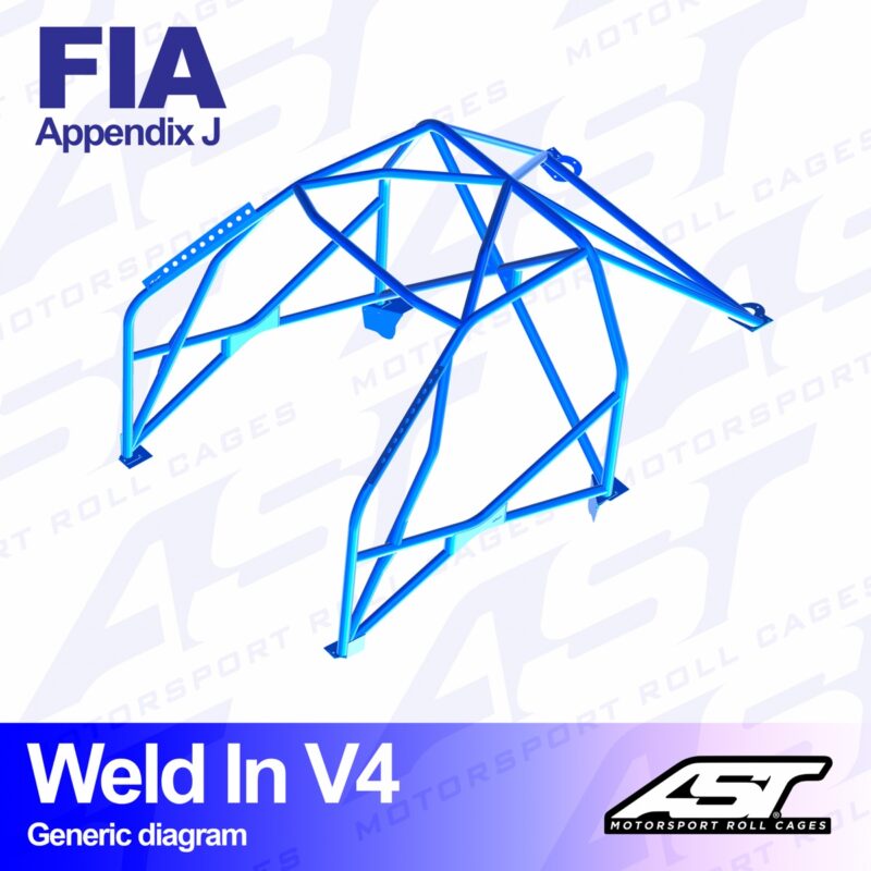 Arco de Seguridad PEUGEOT 208 (1gen) 3-doors Hatchback WELD IN V4