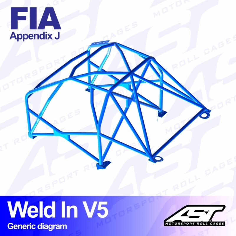 Arco de Seguridad PEUGEOT 208 (1gen) 3-doors Hatchback WELD IN V5