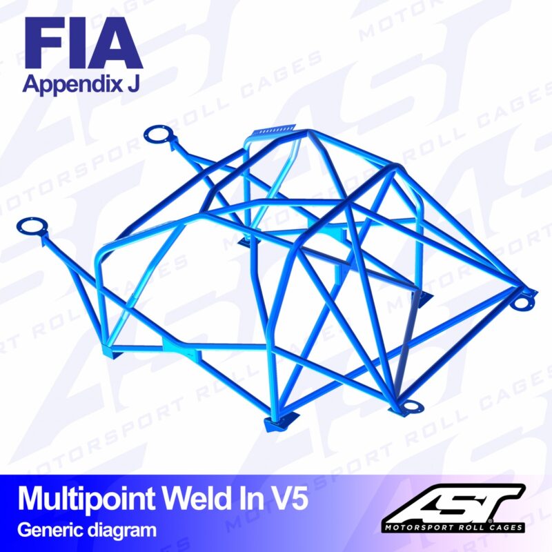 Arco de Seguridad PEUGEOT 208 (1gen) 3-doors Hatchback MULTIPOINT WELD IN V5
