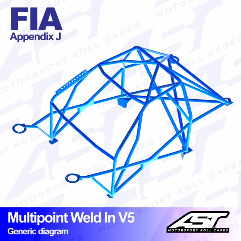 Arco de Seguridad PEUGEOT 208 (1gen) 3-doors Hatchback MULTIPOINT WELD IN V5