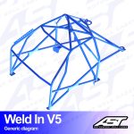 Arco de Seguridad VW Jetta (MK1) 4-door Sedan WELD IN V5