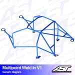 Arco de Seguridad PEUGEOT 106 (Phase 1/2) 5-door Hatchback MULTIPOINT WELD IN V1