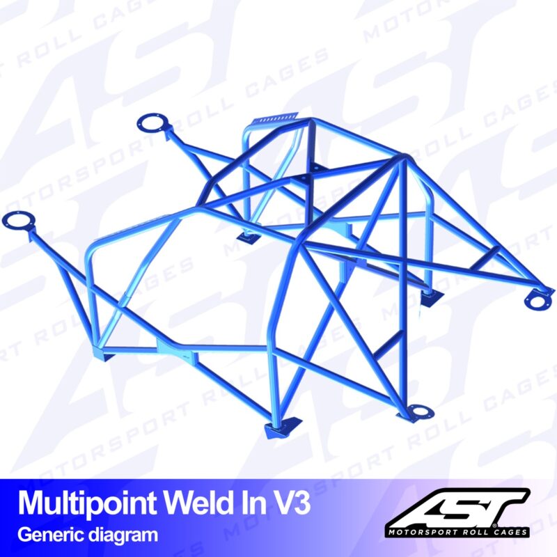 Arco de Seguridad VW Jetta (MK1) 4-door Sedan MULTIPOINT WELD IN V3