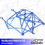 Arco de Seguridad VW Golf (Mk4) 5-door Hatchback FWD MULTIPOINT WELD IN V5