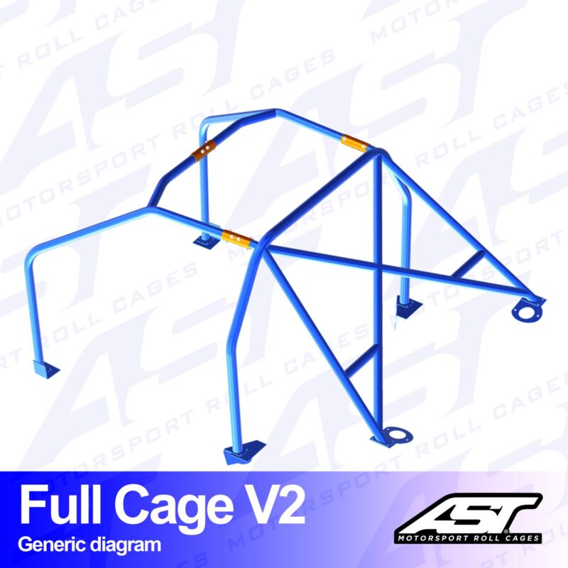 Arco de Seguridad VOLKSWAGEN Jetta (Mk2) 2-door Coupe FULL CAGE V2