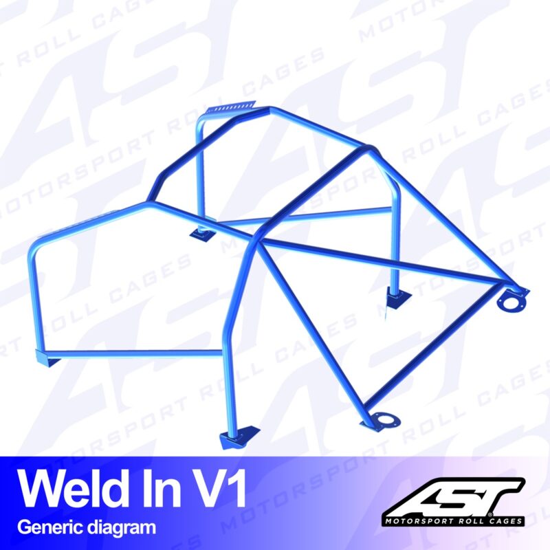Arco de Seguridad VOLKSWAGEN Jetta (Mk2) 2-door Coupe WELD IN V1