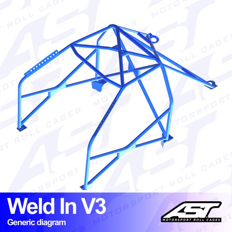 Arco de Seguridad VOLKSWAGEN Jetta (Mk2) 2-door Coupe WELD IN V3