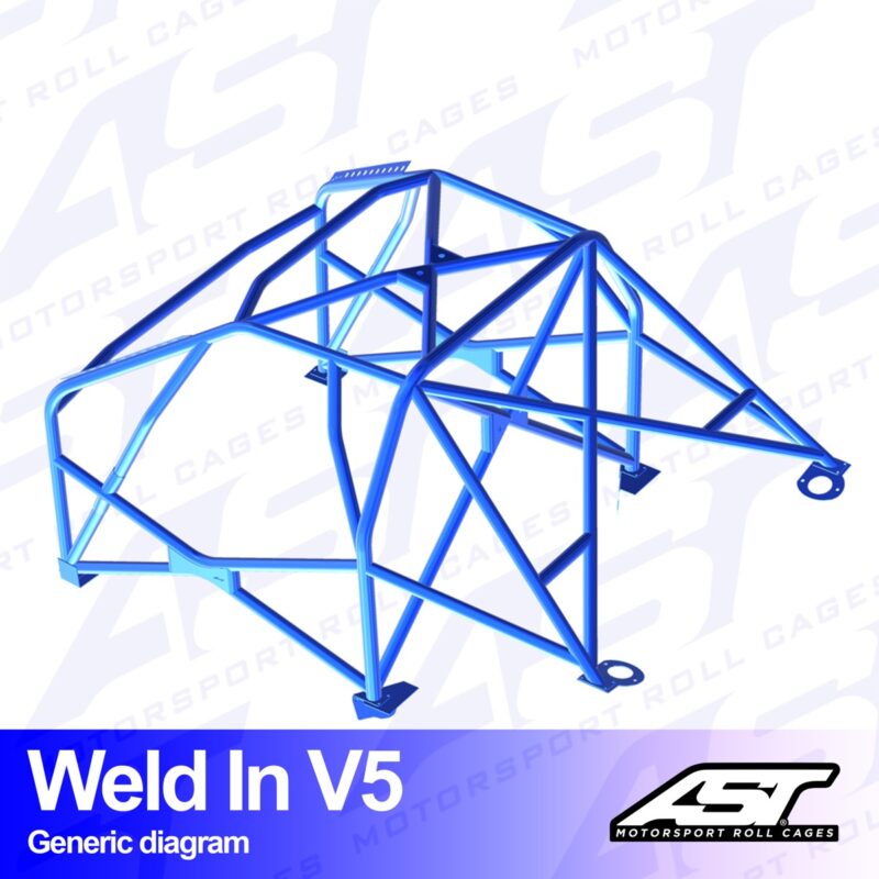 Arco de Seguridad VOLKSWAGEN Jetta (Mk2) 2-door Coupe WELD IN V5