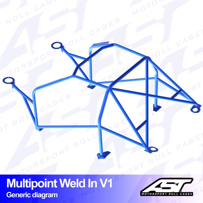 Arco de Seguridad VOLKSWAGEN Jetta (Mk2) 2-door Coupe MULTIPOINT WELD IN V1