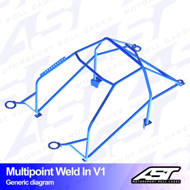 Arco de Seguridad VOLKSWAGEN Jetta (Mk2) 2-door Coupe MULTIPOINT WELD IN V1