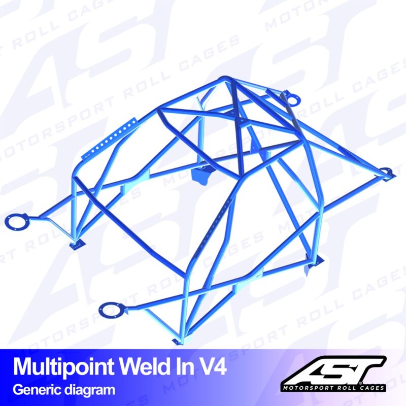 Arco de Seguridad VOLKSWAGEN Jetta (Mk2) 2-door Coupe MULTIPOINT WELD IN V4