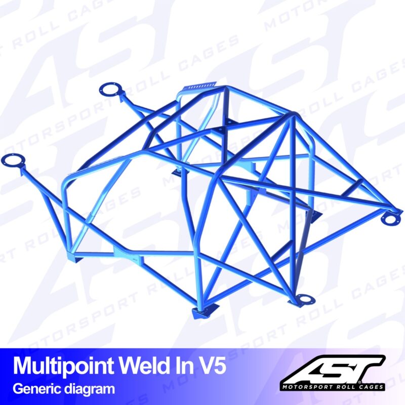Arco de Seguridad VOLKSWAGEN Jetta (Mk2) 2-door Coupe MULTIPOINT WELD IN V5