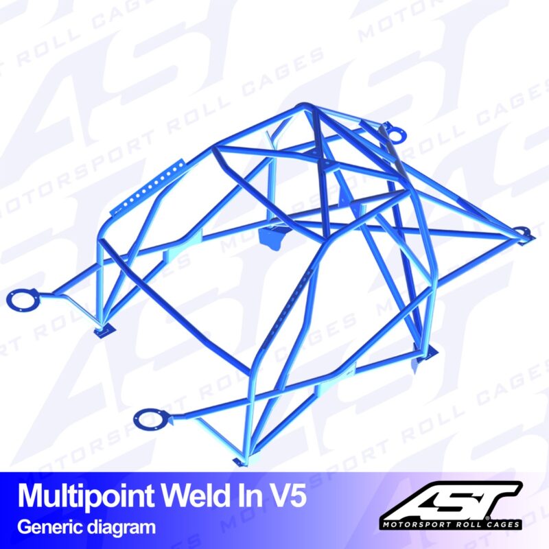 Arco de Seguridad VOLKSWAGEN Jetta (Mk2) 2-door Coupe MULTIPOINT WELD IN V5
