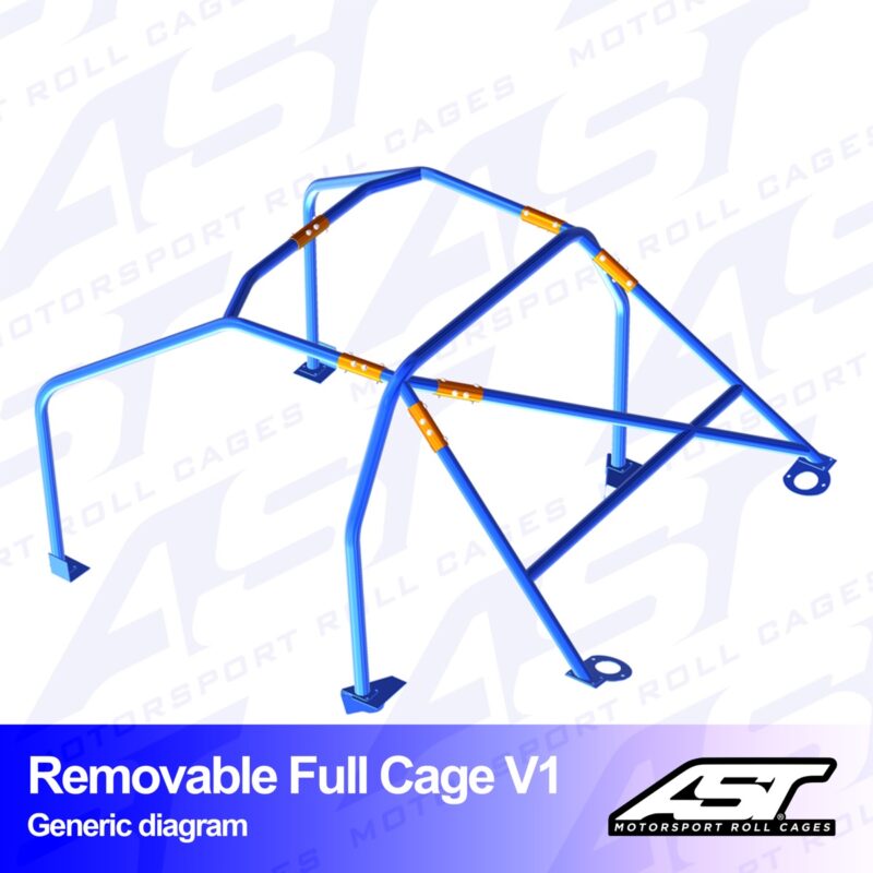 Arco de Seguridad VOLKSWAGEN Vento (Mk3) 4-door Sedan REMOVABLE FULL CAGE V1