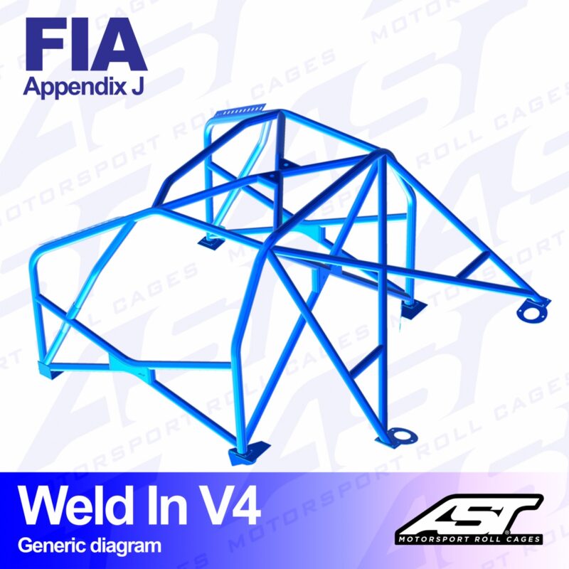 Arco de Seguridad VOLKSWAGEN Vento (Mk3) 4-door Sedan WELD IN V4