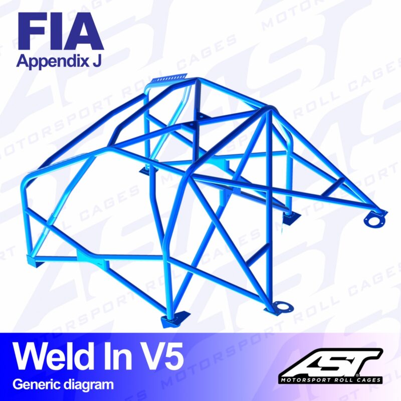 Arco de Seguridad VOLKSWAGEN Jetta (Mk2) 4-door Sedan WELD IN V5