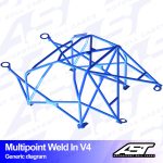 Arco de Seguridad SEAT Leon (5F) 5-door Hatchback MULTIPOINT WELD IN V4