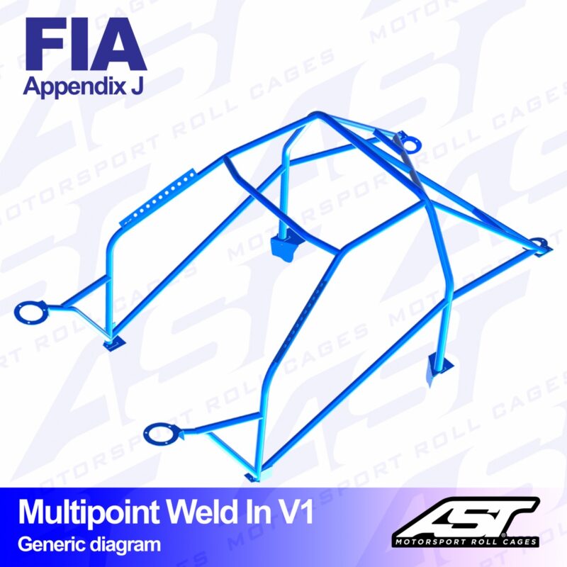 Arco de Seguridad VW Golf (Mk1) 5-door Hatchback MULTIPOINT WELD IN V1