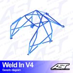 Arco de Seguridad BMW (E46) 3-Series 5-door Touring RWD WELD IN V4