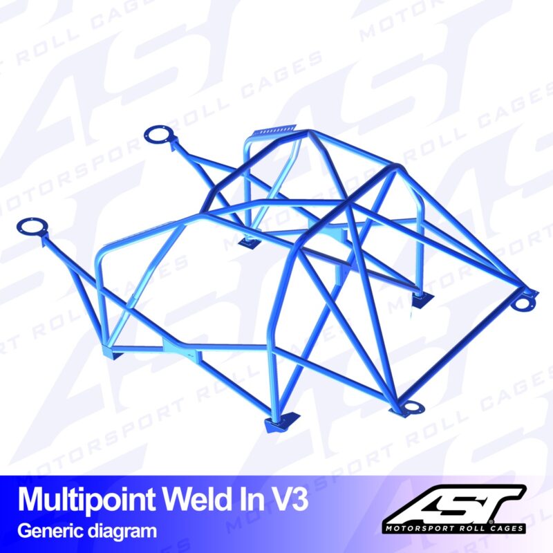 Arco de Seguridad BMW (E46) 3-Series 5-door Touring RWD MULTIPOINT WELD IN V3