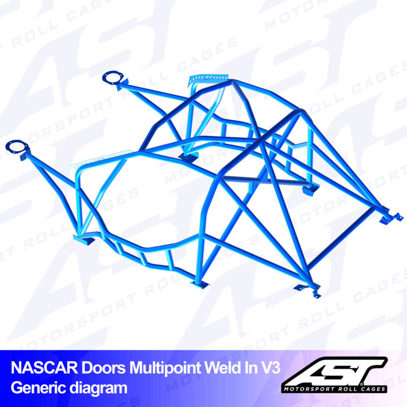Arco de Seguridad BMW (E46) 3-Series 5-door Touring RWD MULTIPOINT WELD IN V3 NASCAR-door para drift