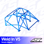 Arco de Seguridad CITROËN AX (Phase 1/2) 5-door Hatchback WELD IN V5