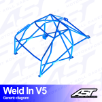 Arco de Seguridad CITROËN AX (Phase 1/2) 5-door Hatchback WELD IN V5