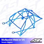 Arco de Seguridad CITROËN AX (Phase 1/2) 5-door Hatchback MULTIPOINT WELD IN V4