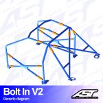 Arco de Seguridad CITROËN AX (Phase 1/2) 5-door Hatchback BOLT IN V2
