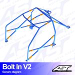 Arco de Seguridad CITROËN AX (Phase 1/2) 5-door Hatchback BOLT IN V2
