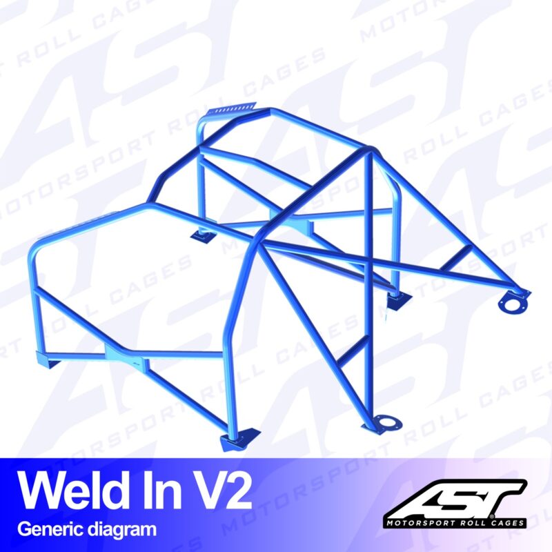 Arco de Seguridad VW Jetta (MK1) 4-door Sedan WELD IN V2