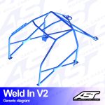 Arco de Seguridad CITROËN AX (Phase 1/2) 5-door Hatchback WELD IN V2
