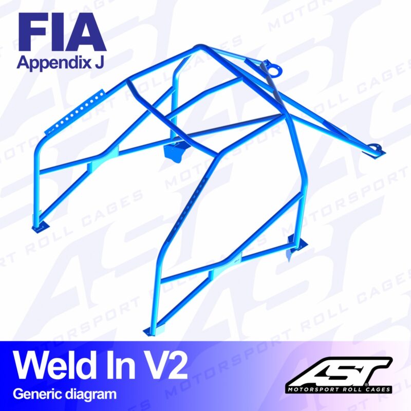 Arco de Seguridad VOLKSWAGEN Jetta (Mk2) 4-door Sedan WELD IN V2