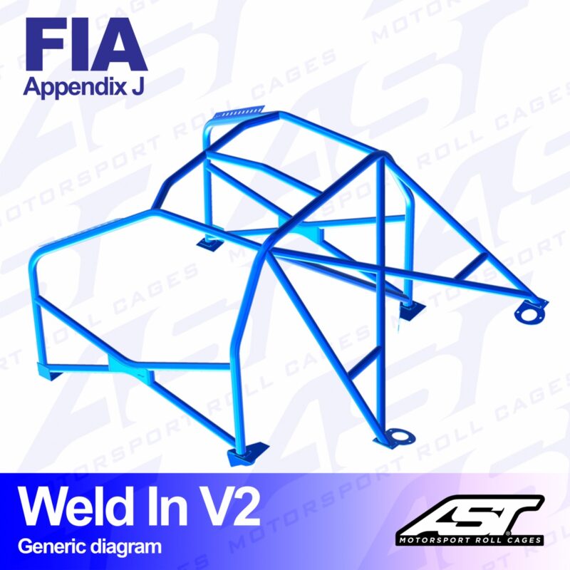 Arco de Seguridad VW Jetta (Mk1) 2-door Coupe WELD IN V2