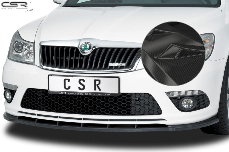 Lip delantero CSR Automotive para Skoda Octavia II (1Z) RS CSL001 Carbon Look 1