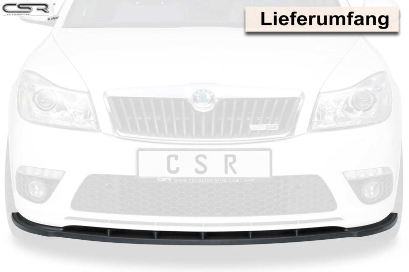 Lip delantero CSR Automotive para Skoda Octavia II (1Z) RS CSL001 Negro Mate 3