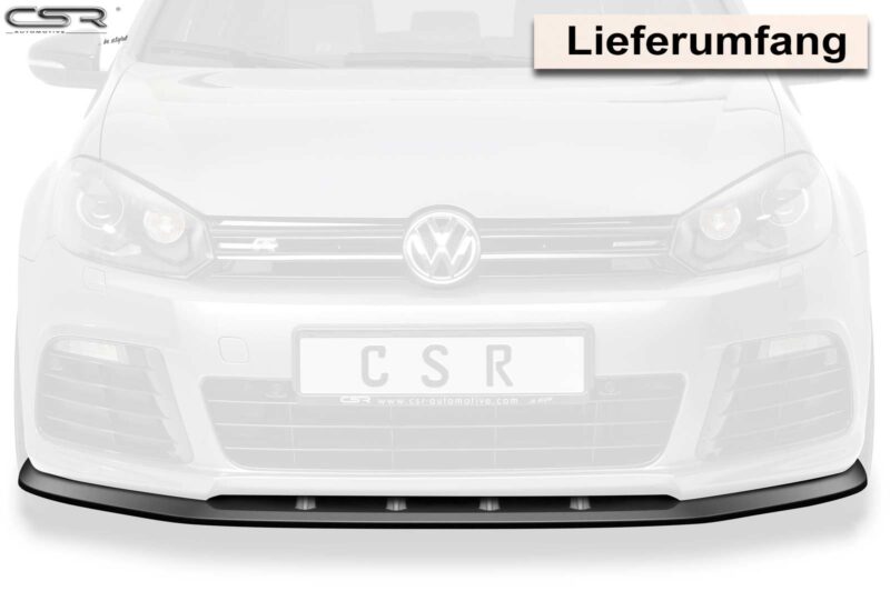Lip delantero CSR Automotive para VW Golf 6 R CSL002 Negro Mate 4