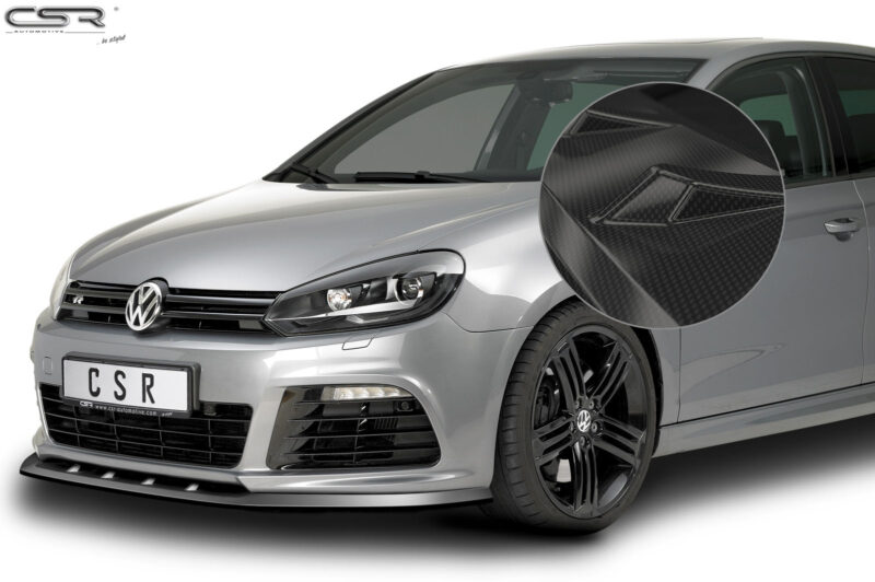 Lip delantero CSR Automotive para VW Golf 6 R CSL002 Carbon Look 1