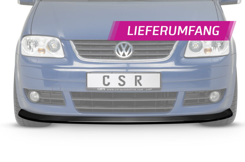 Lip delantero CSR Automotive para VW Touran I (Typ 1T) CSL005 Negro Mate 4