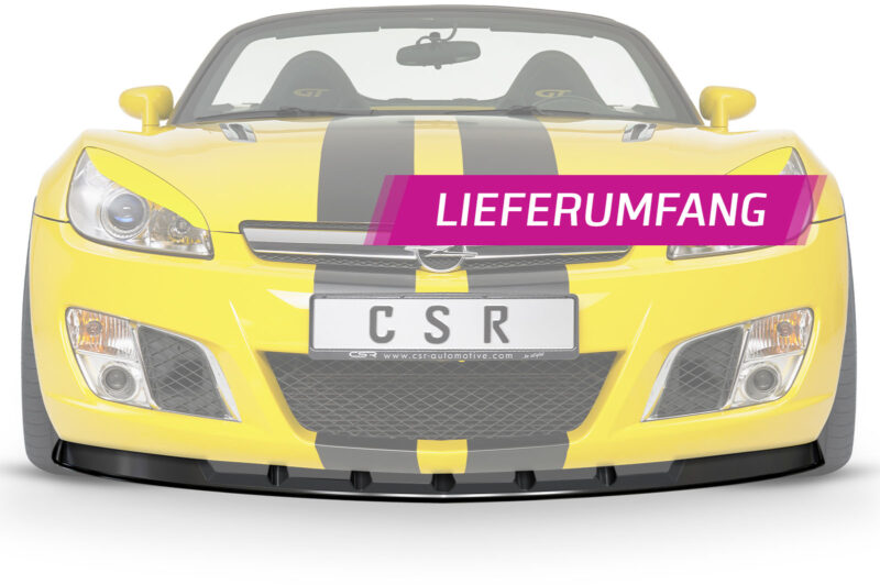 Lip delantero CSR Automotive para Opel GT Roadster CSL022 Negro Mate 4