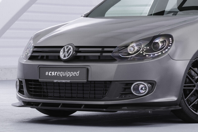 Lip delantero CSR Automotive para VW Golf 6 CSL035 Negro Mate 3